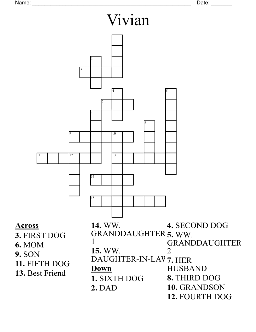 Vivian Crossword