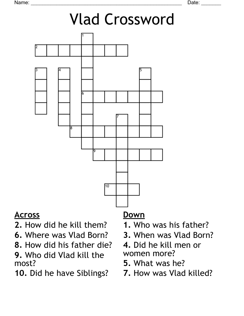 Vlad Crossword
