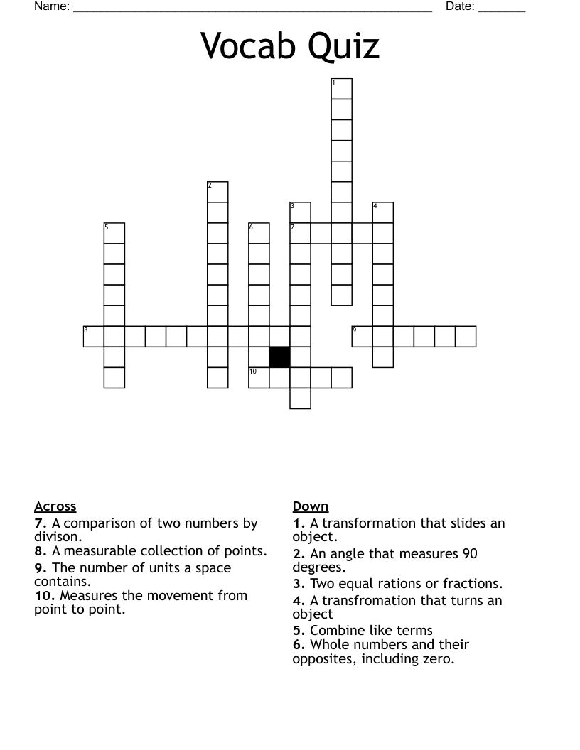 Vocab Quiz