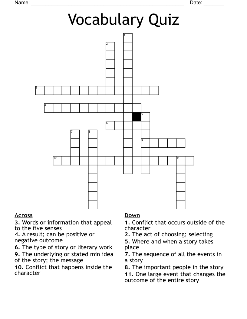 Vocabulary Quiz