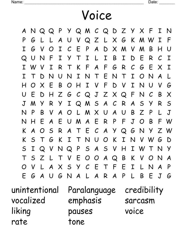 Voice Word Search