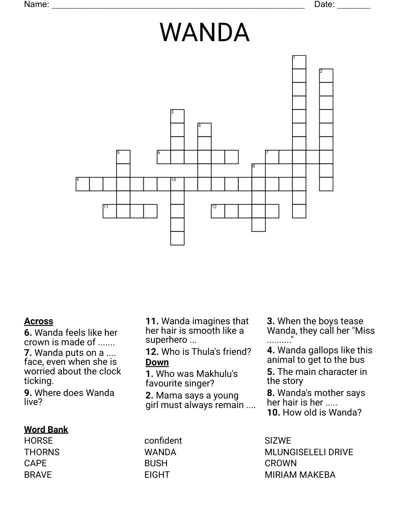 WANDA Crossword