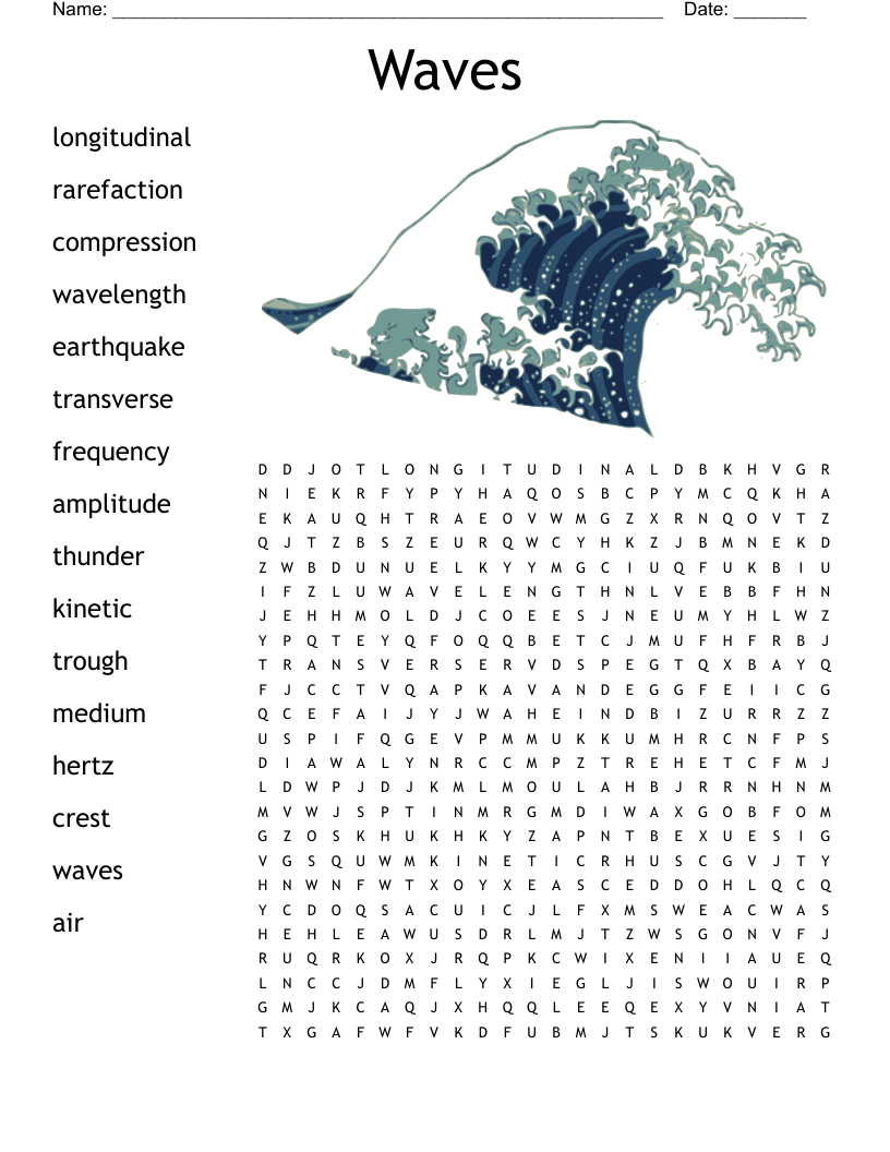 Waves Word Search