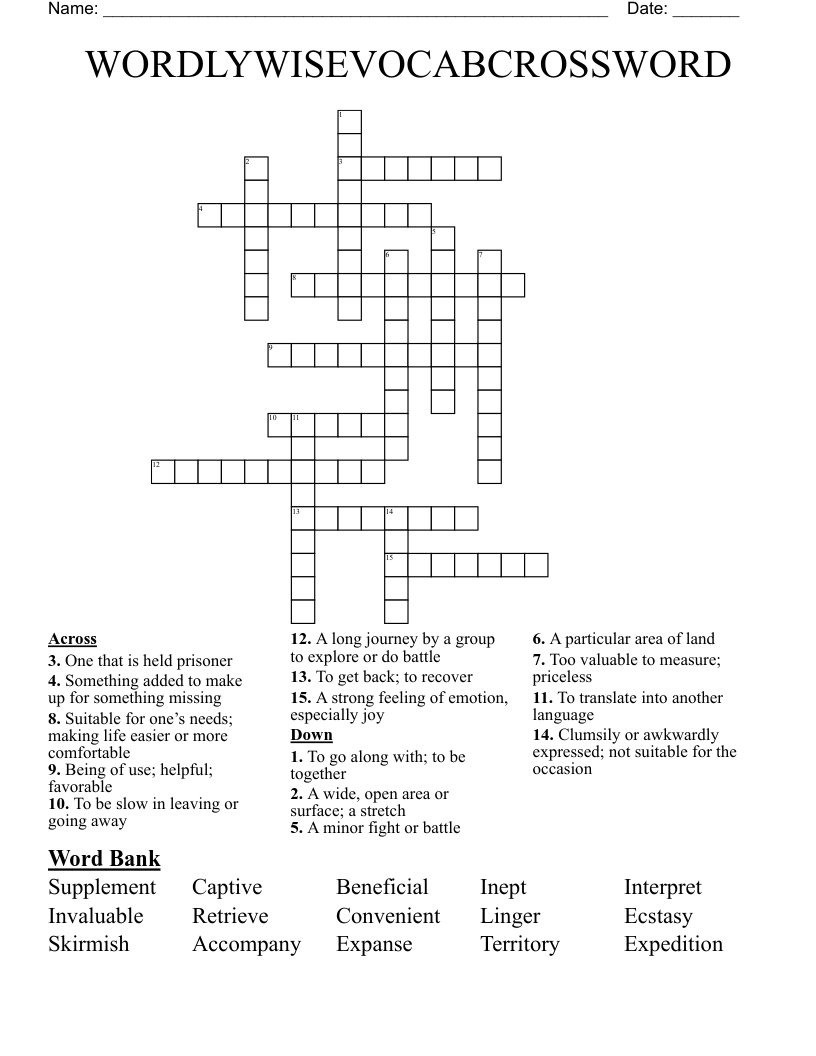 WORDLYWISEVOCABCROSSWORD