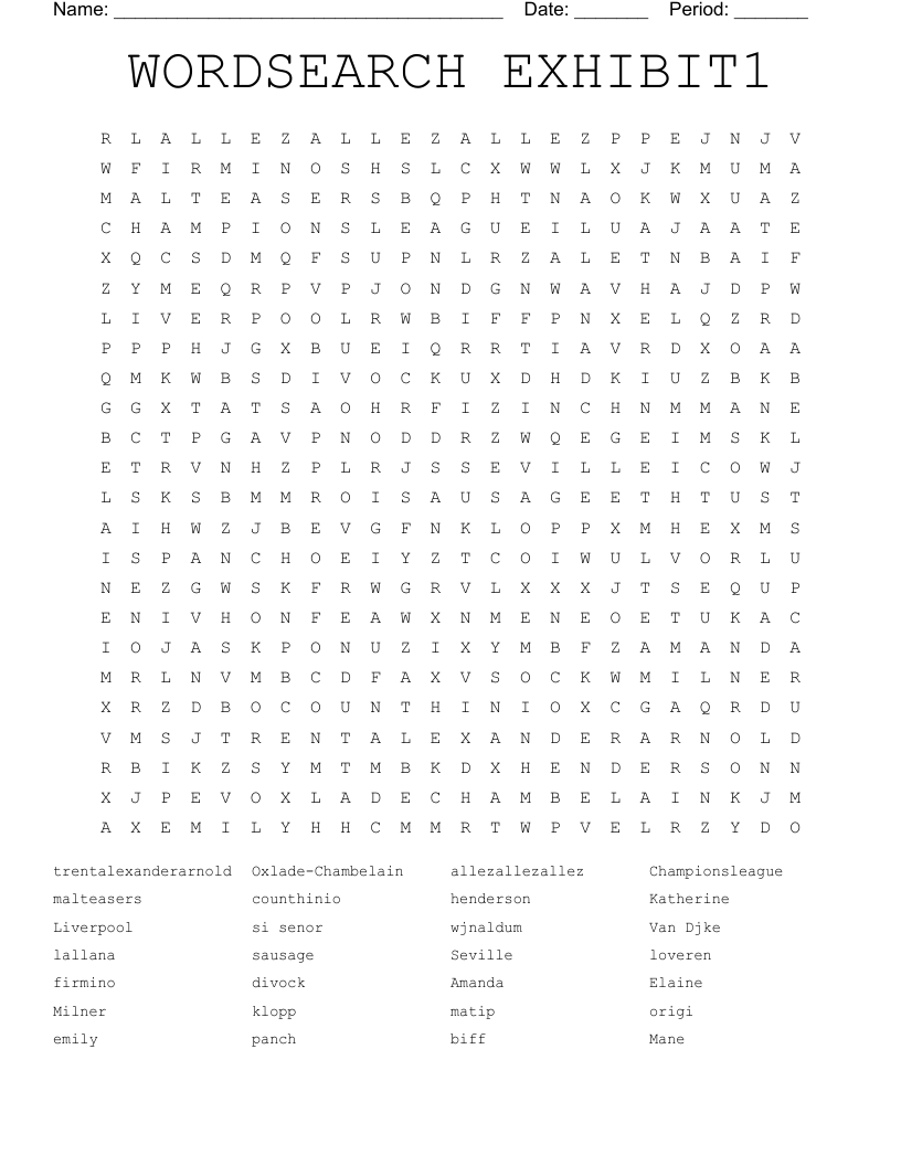 WORDSEARCH EXHIBIT1
