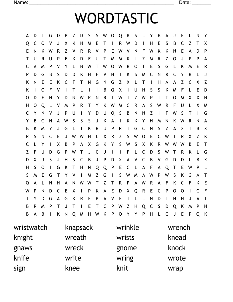 WORDTASTIC Word Search