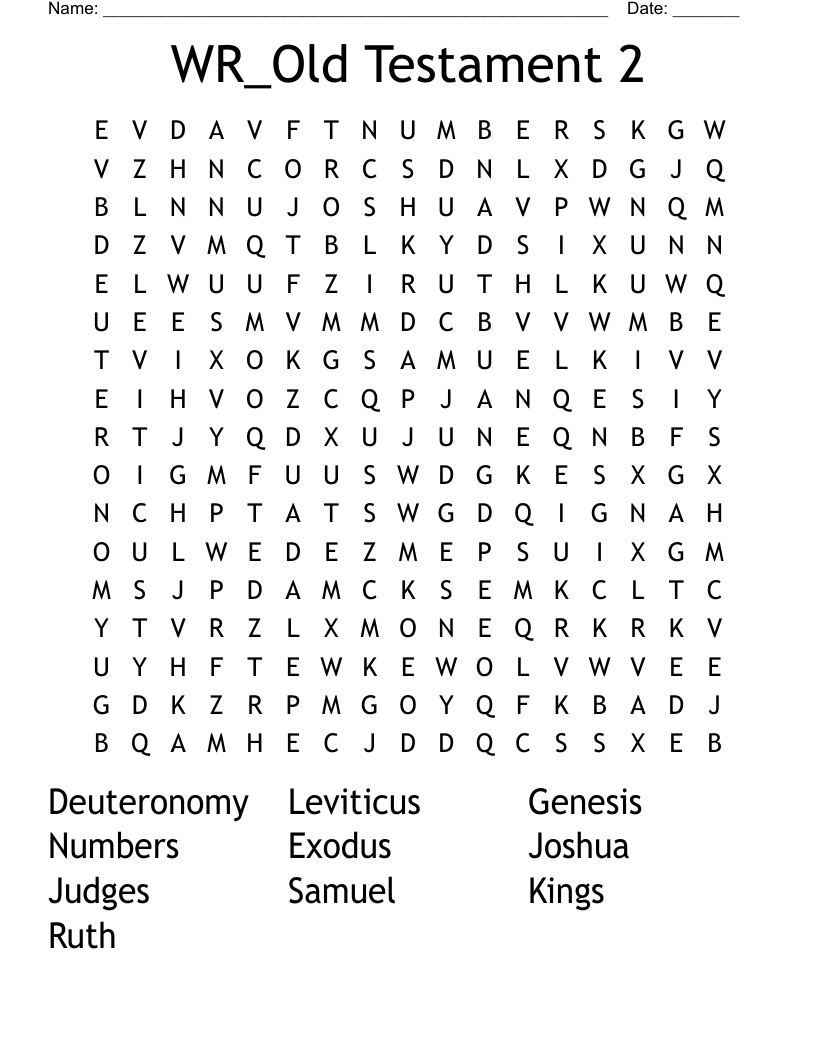WR_Old Testament 2 Word Search