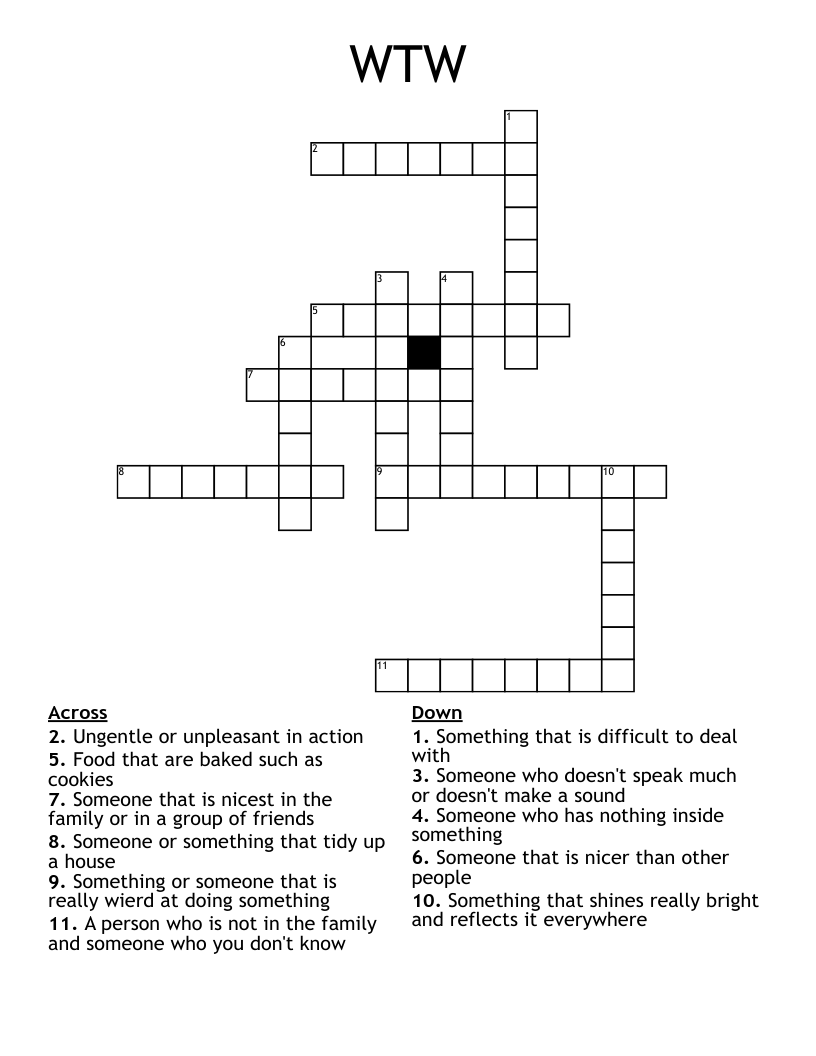 WTW Crossword