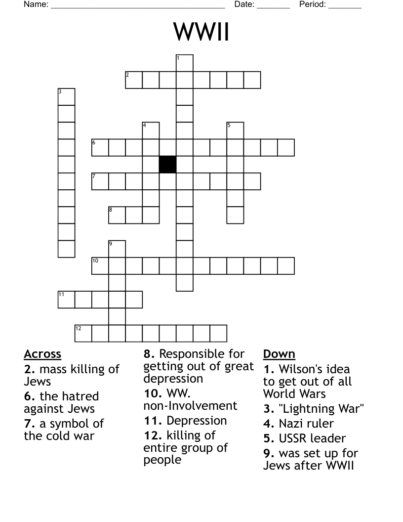 WWII Crossword