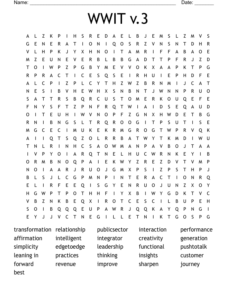 WWIT v.3 Word Search
