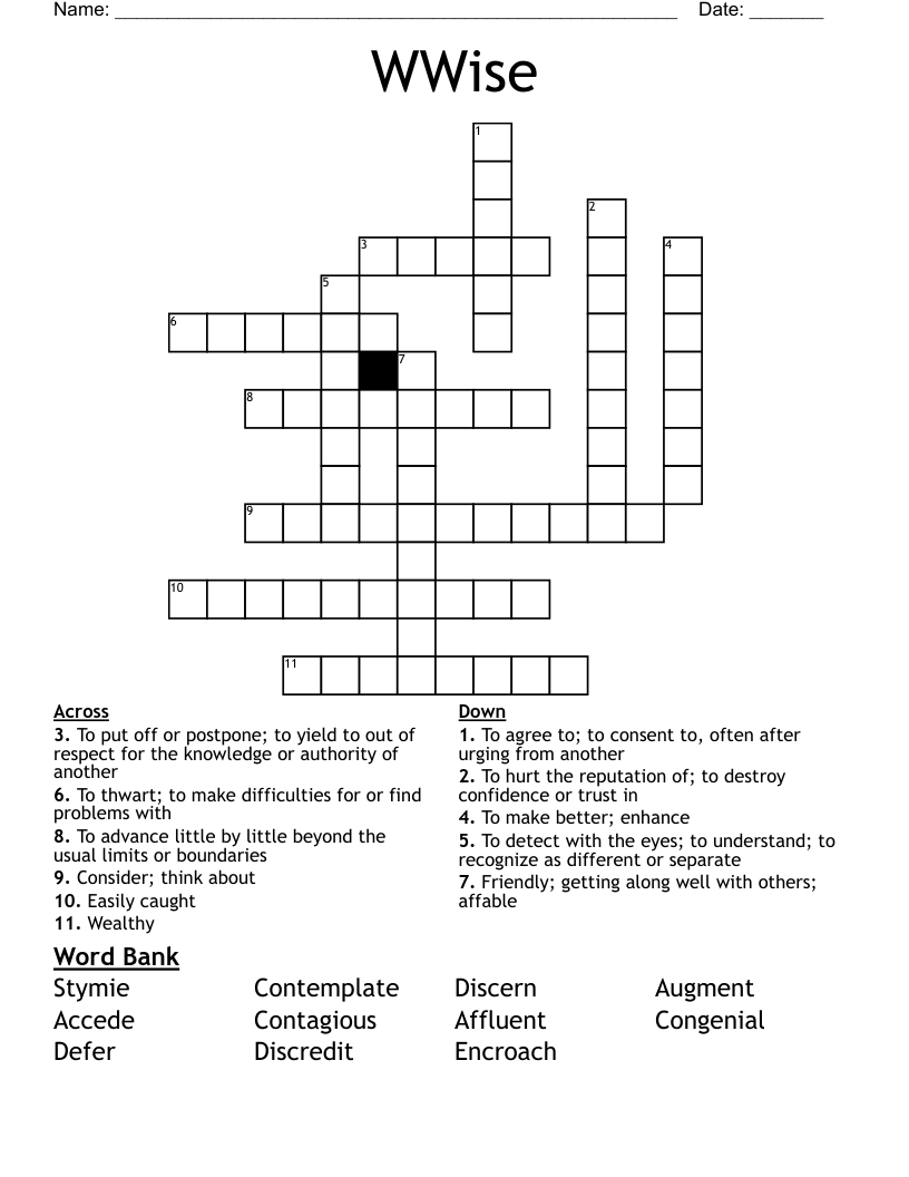 WWise Crossword