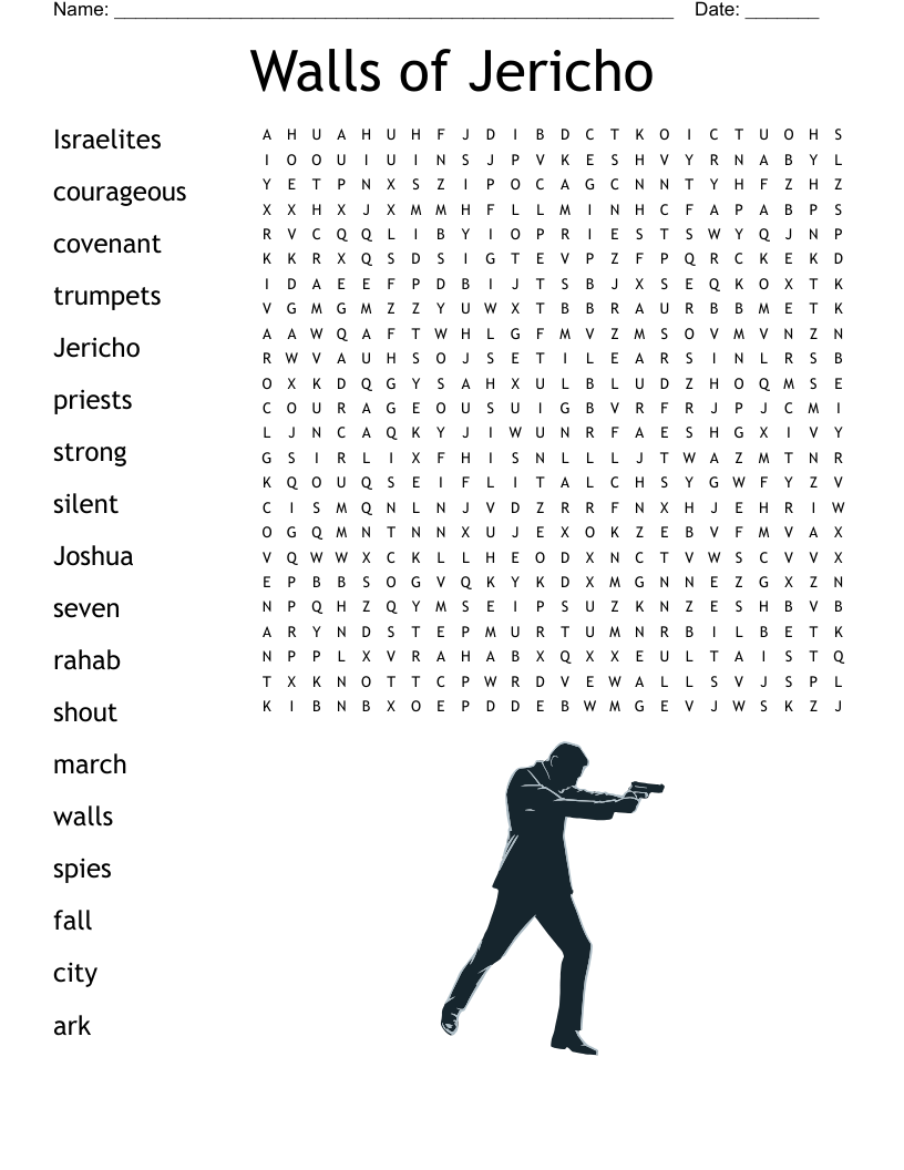 Walls of Jericho Word Search