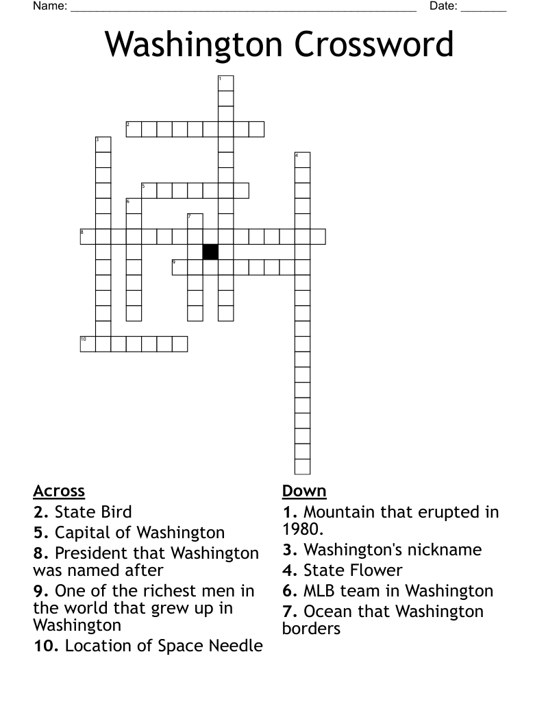 Washington Crossword