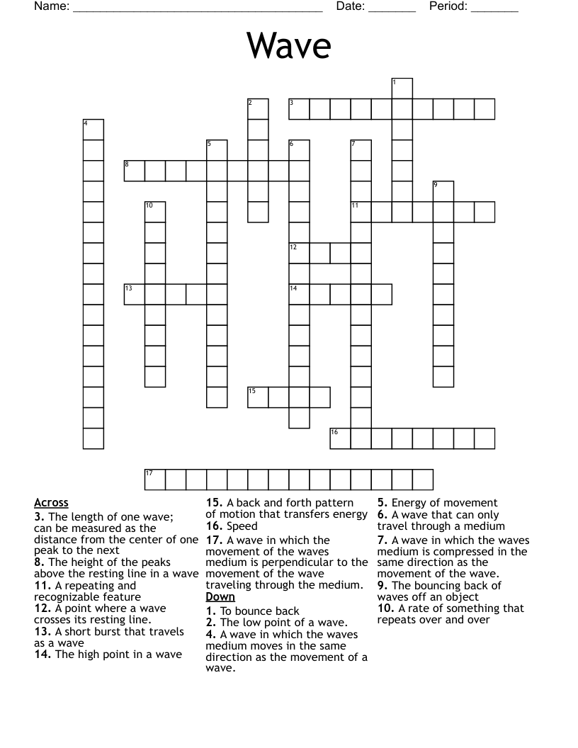 Wave Crossword
