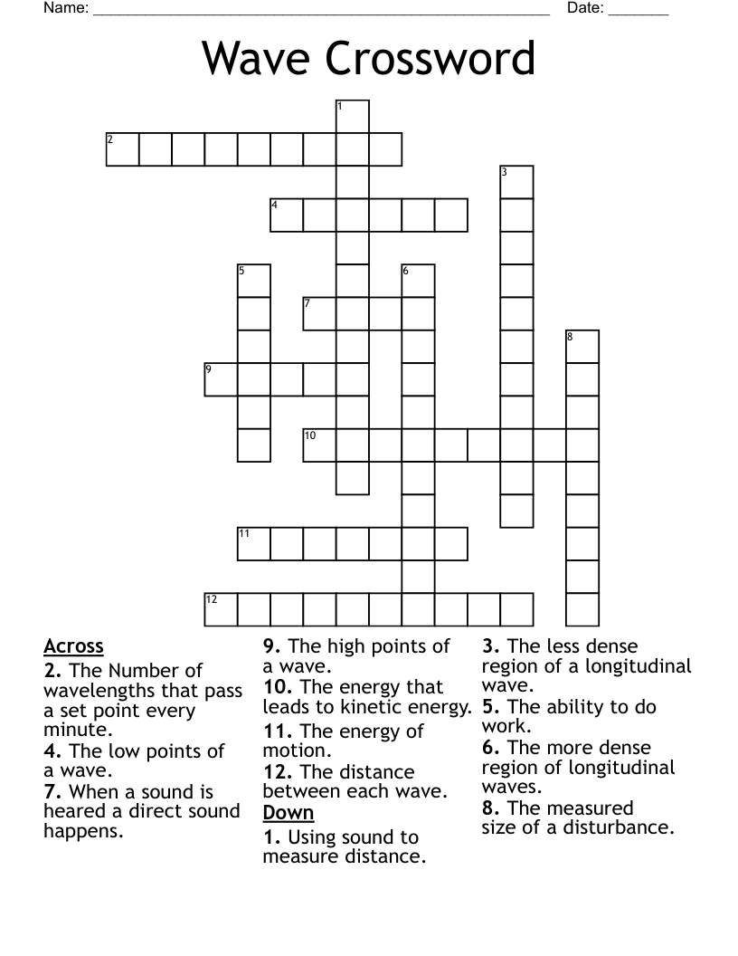Wave Crossword