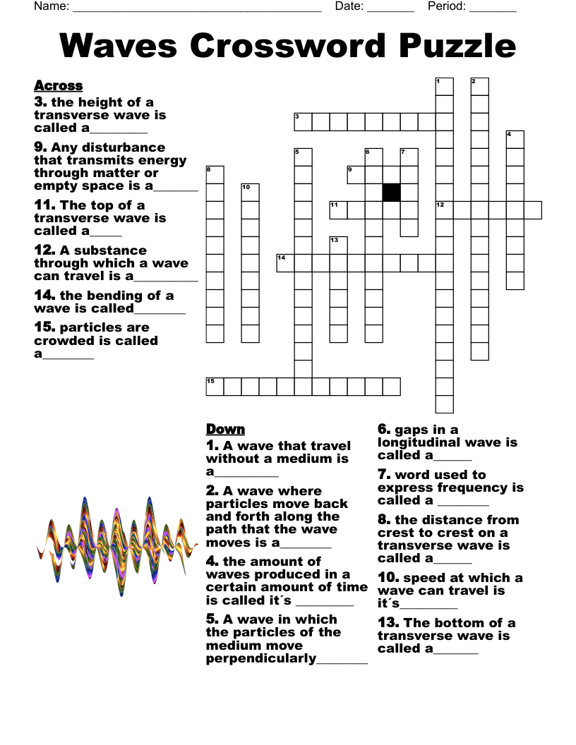 Waves Crossword Puzzle