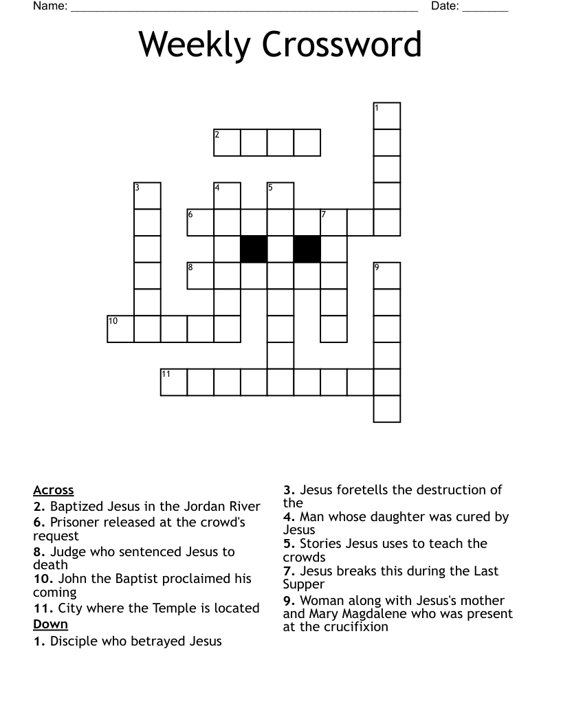 Weekly Crossword