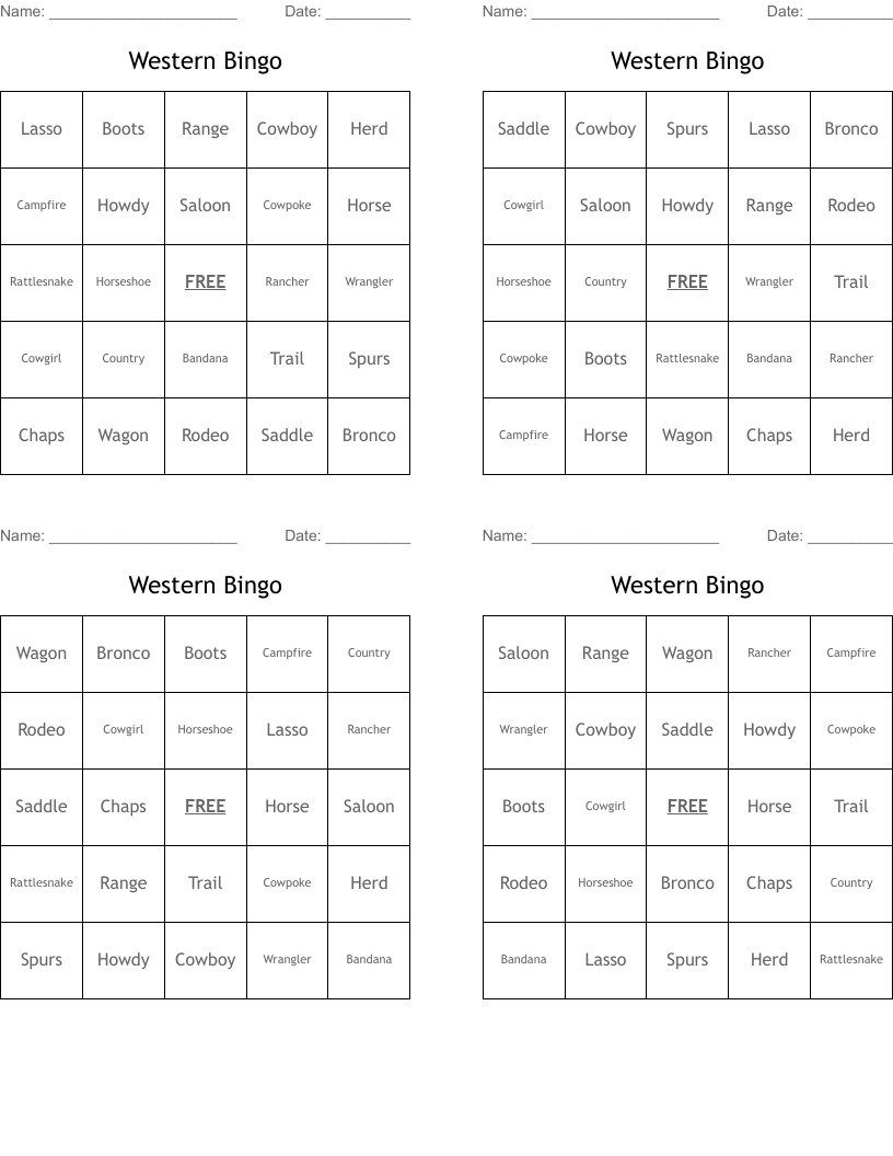 Western Bingo
