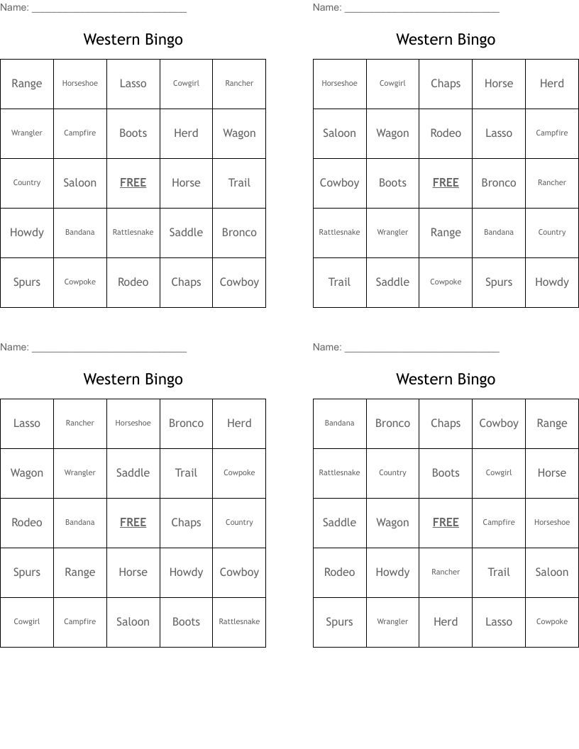 Western Bingo
