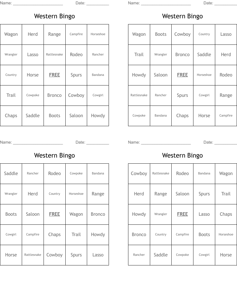Western Bingo