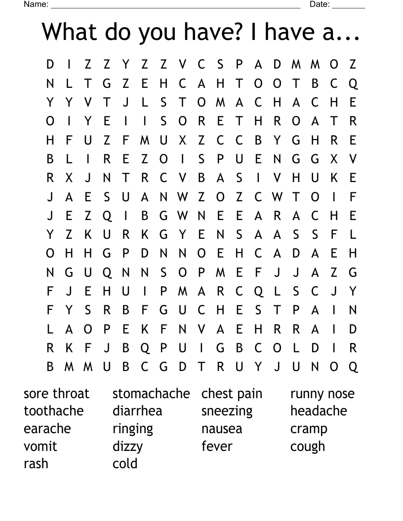 What do you have? I have a... Word Search