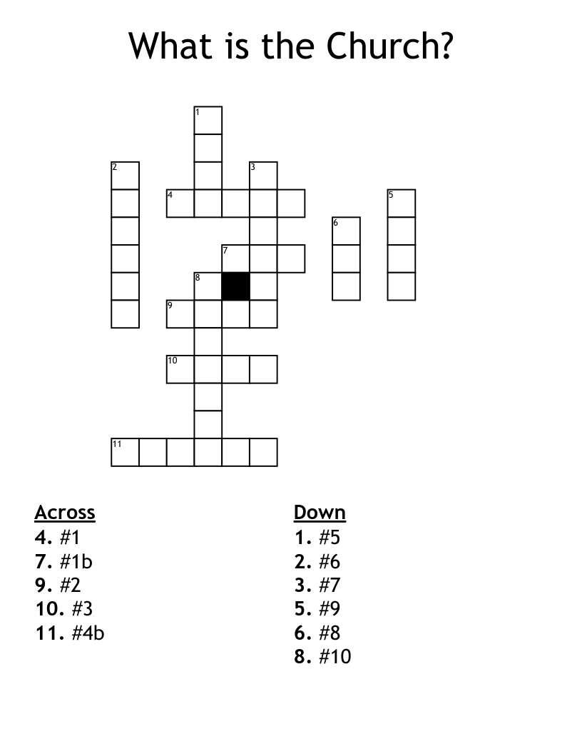 What is the Church? Crossword
