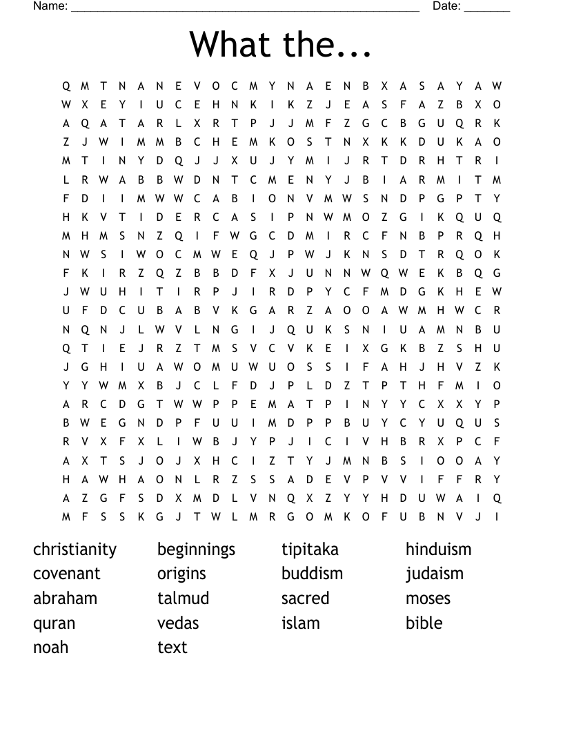 What the... Word Search