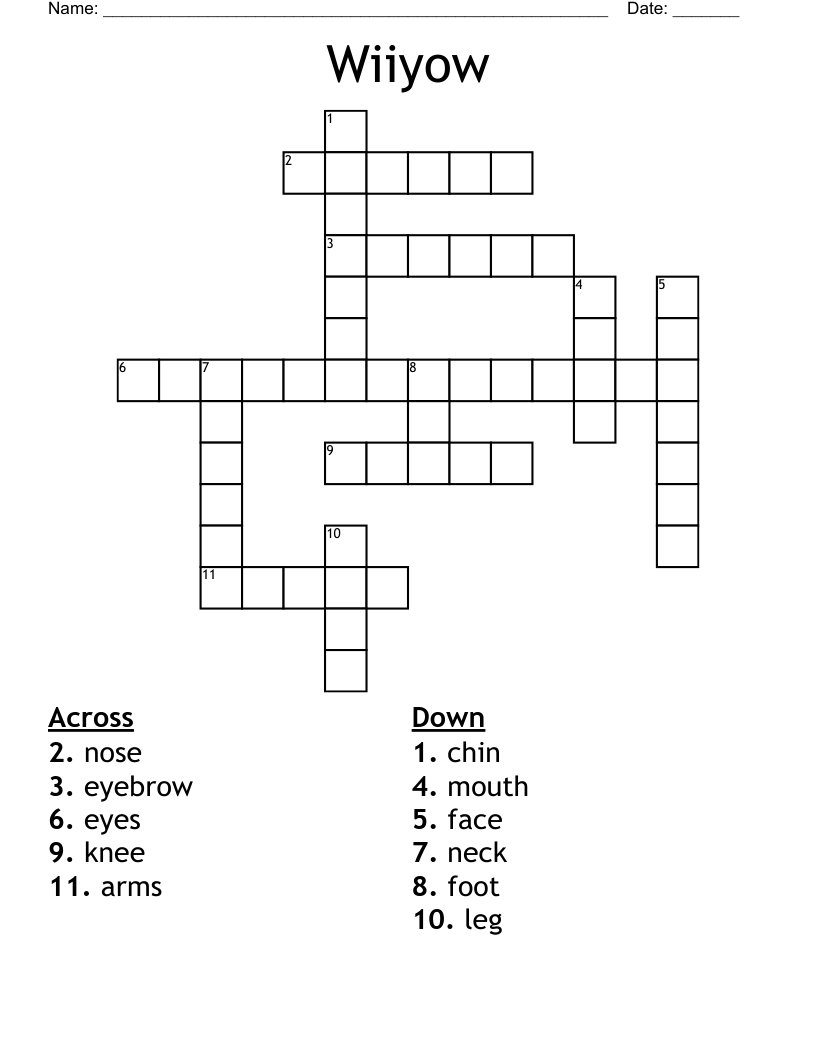 Wiiyow Crossword