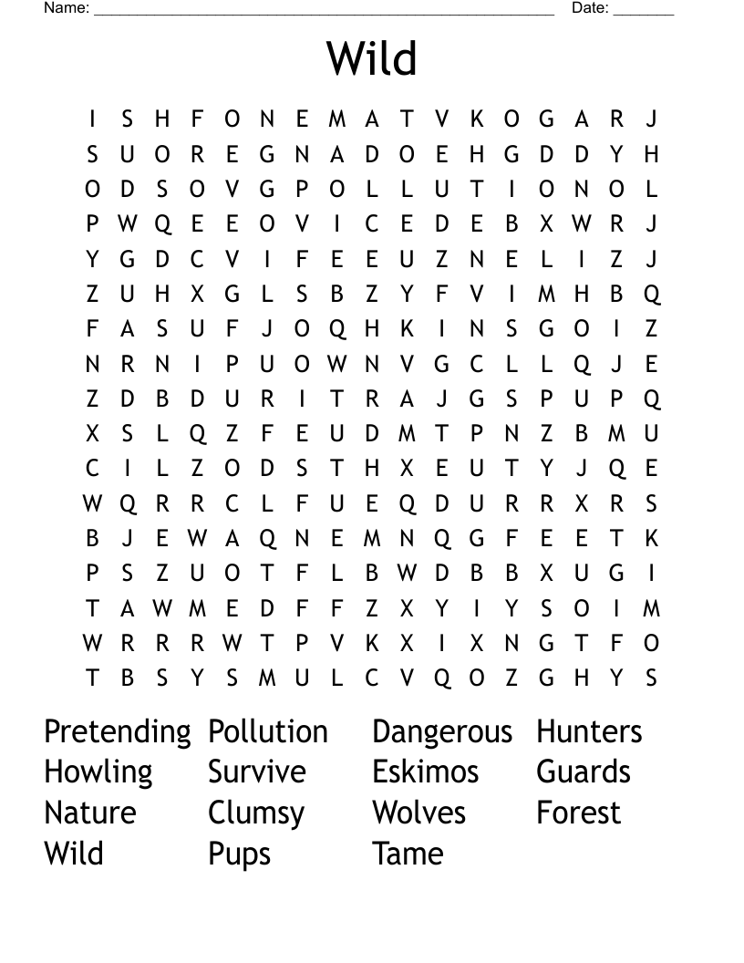 Wild Word Search