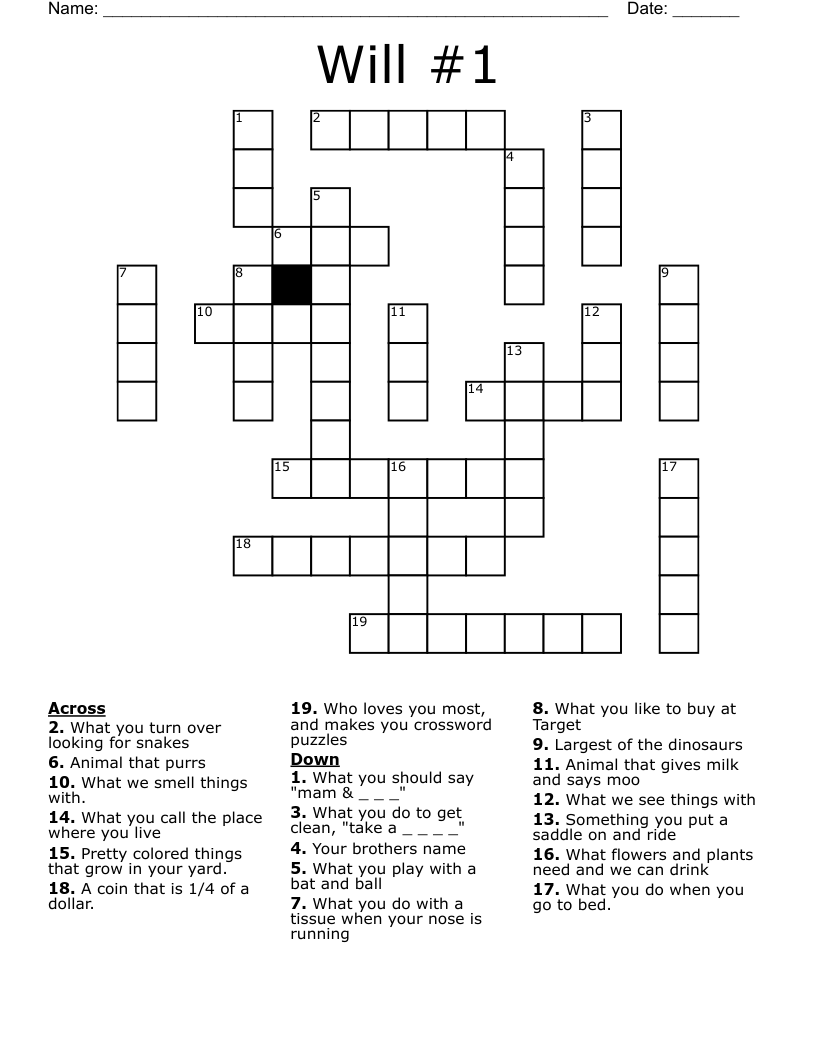 Will #1 Crossword