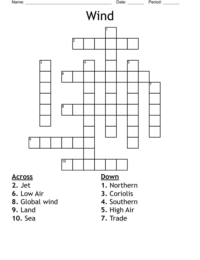 Wind Crossword