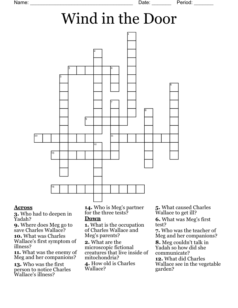 Wind in the Door Crossword