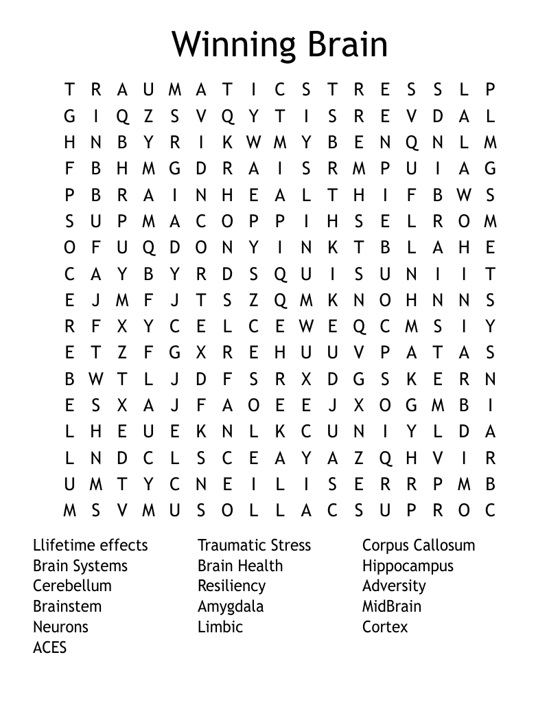 Winning Brain Word Search