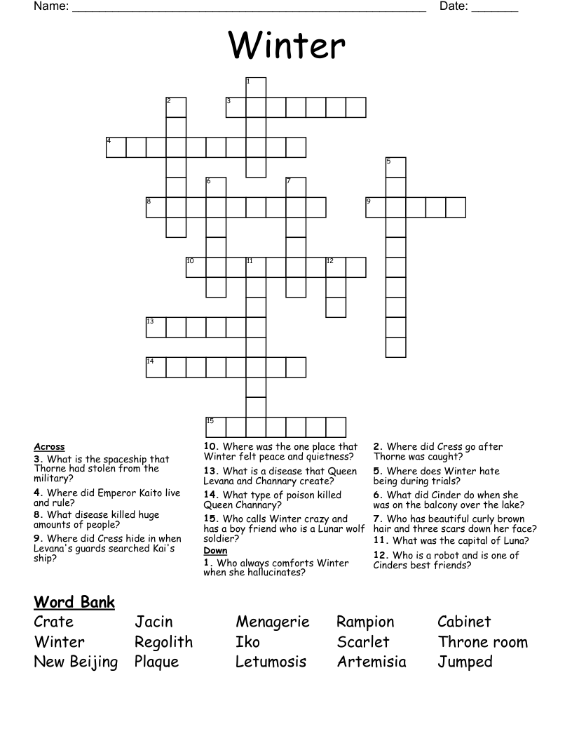 Winter Crossword