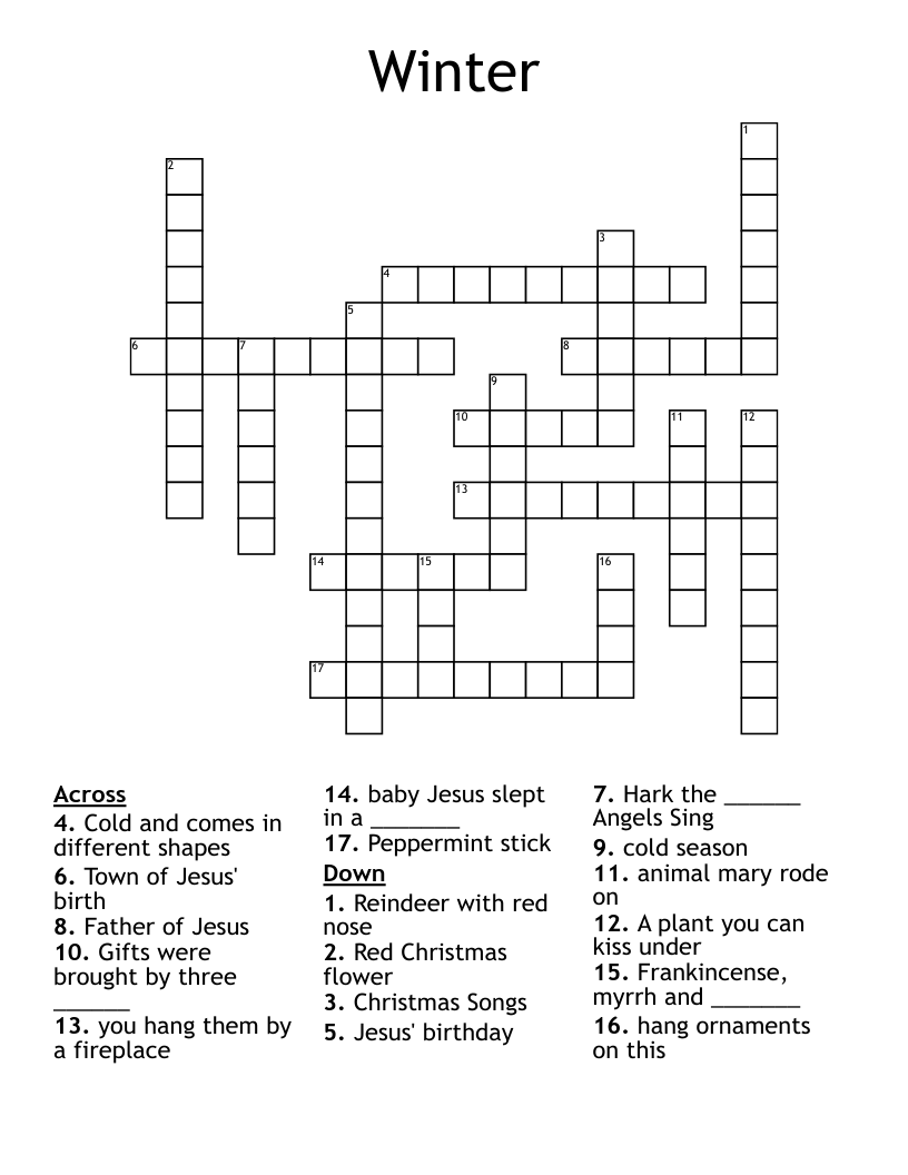 Winter Crossword