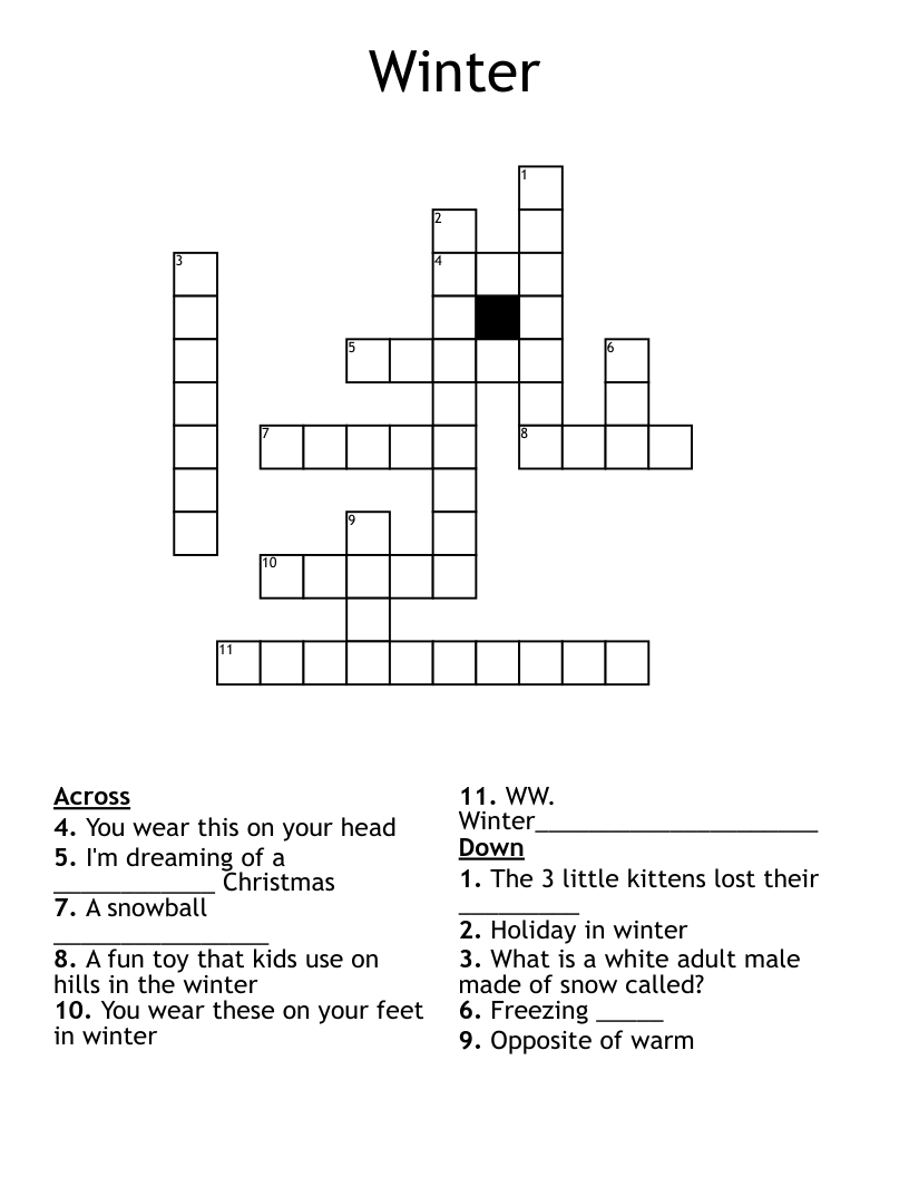 Winter Crossword