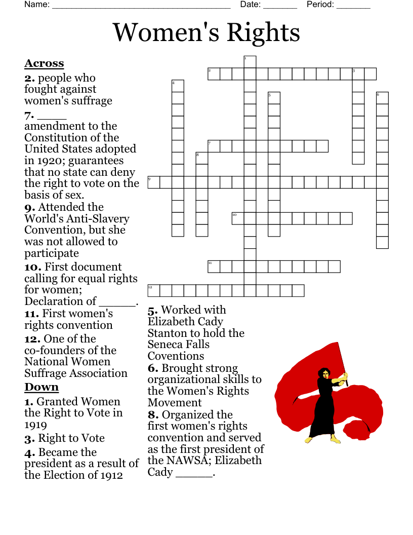 Women's Rights Crossword