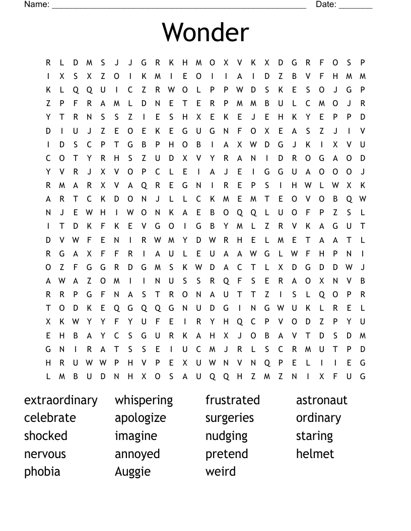 Wonder Word Search