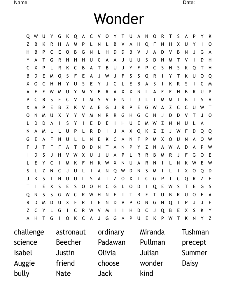 Wonder Word Search