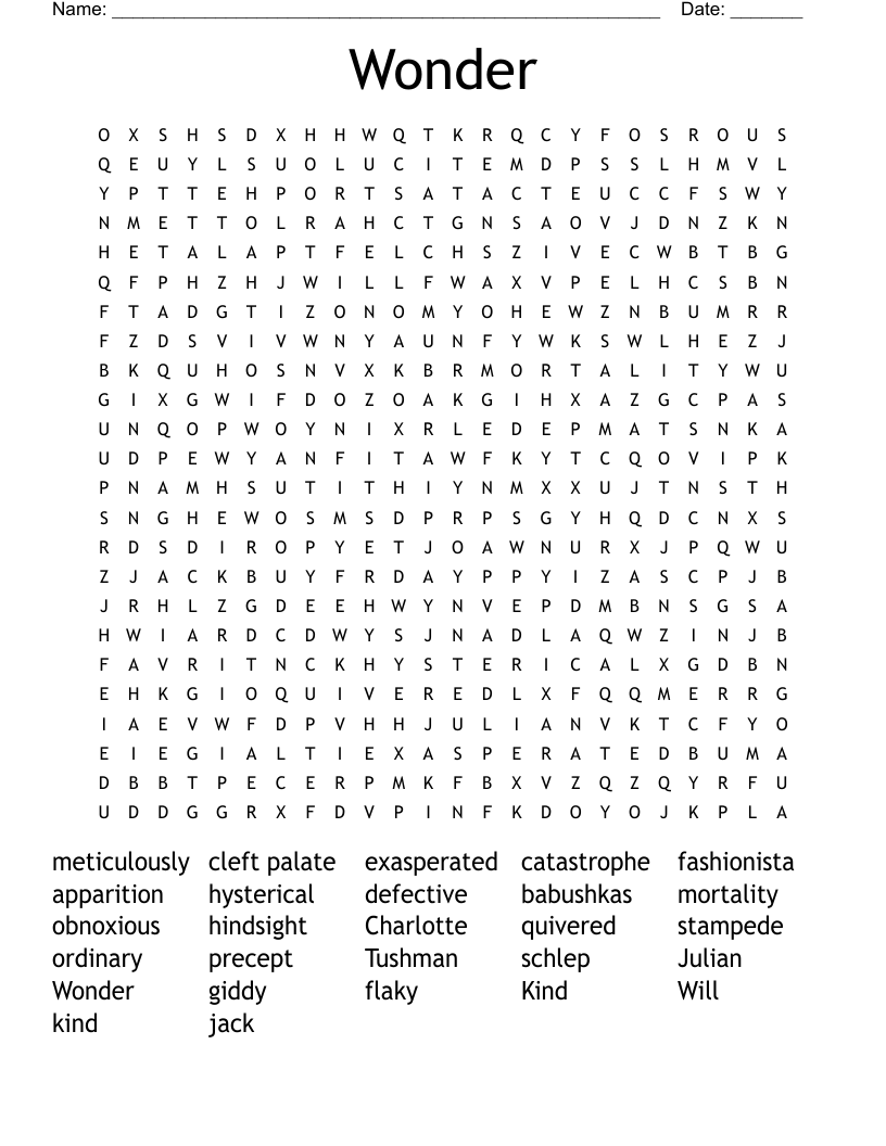 Wonder Word Search
