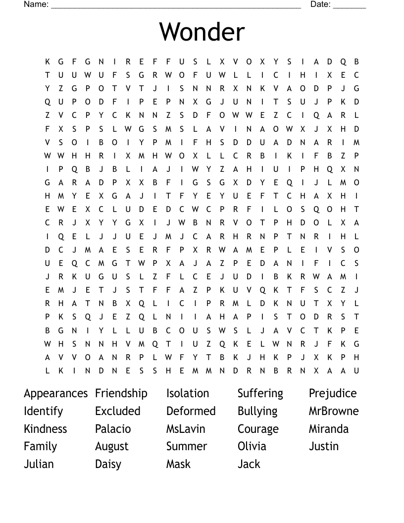 Wonder Word Search
