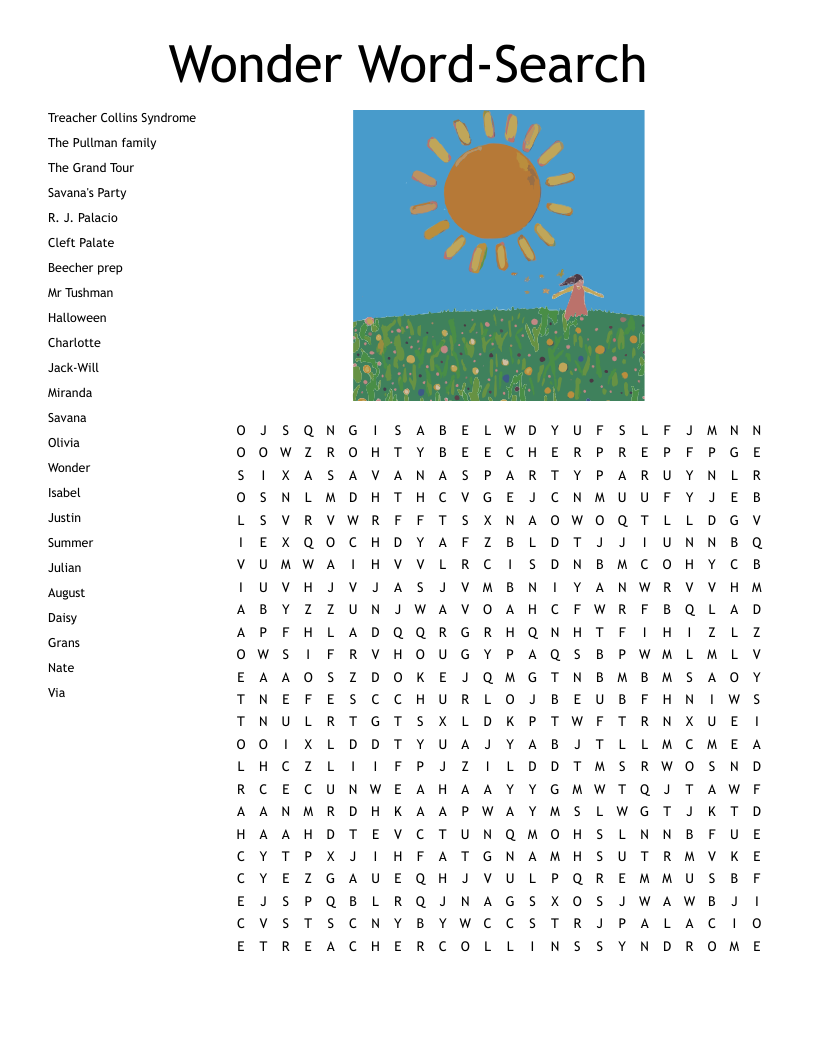 Wonder Word-Search Word Search