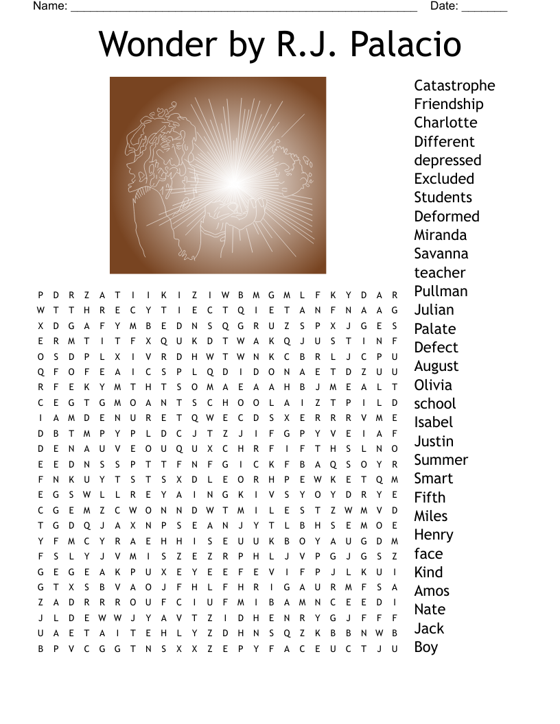 Wonder by R.J. Palacio  Word Search