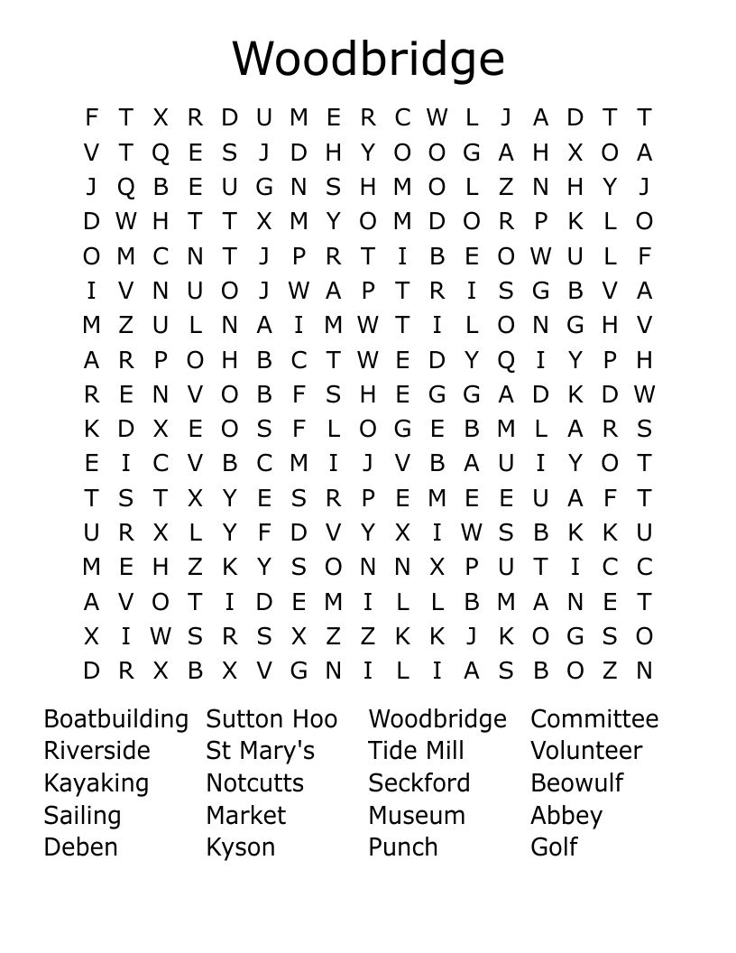 Woodbridge Word Search