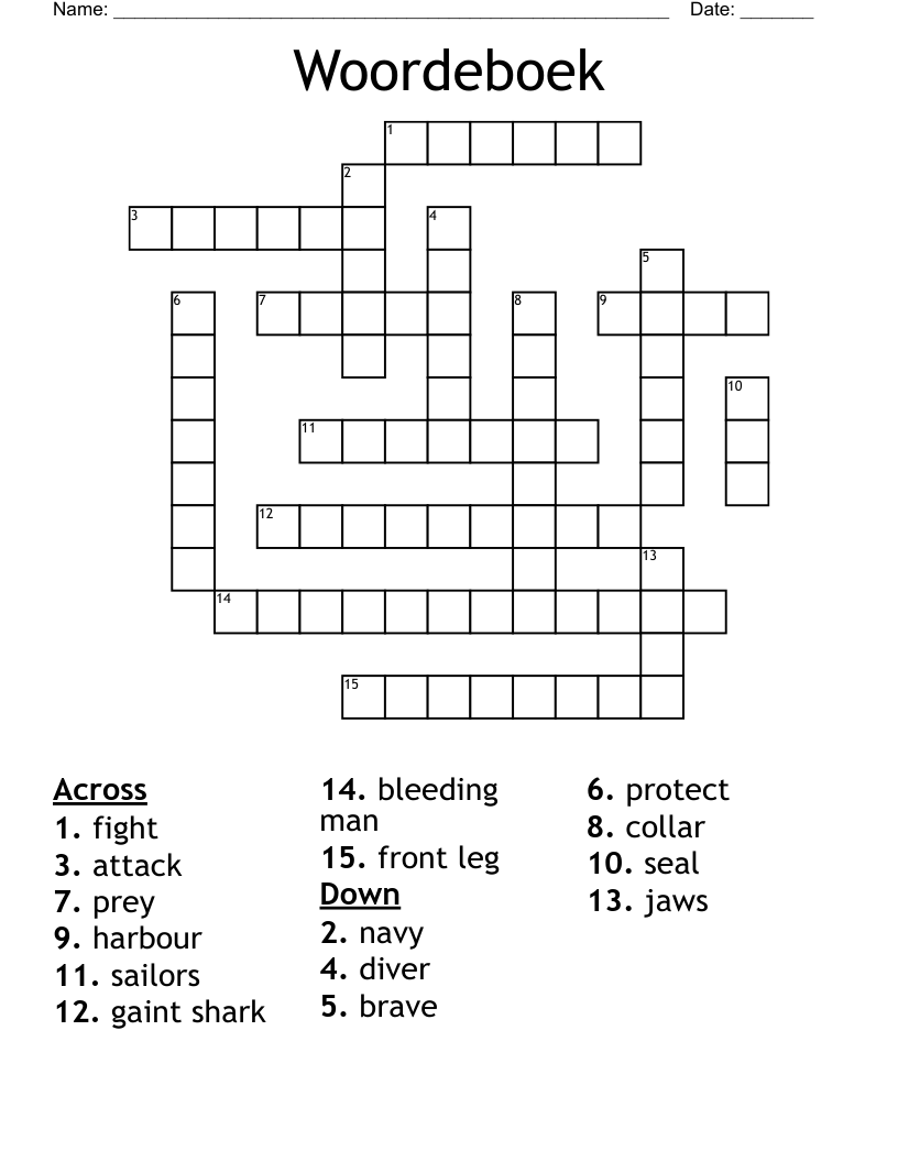 Woordeboek Crossword