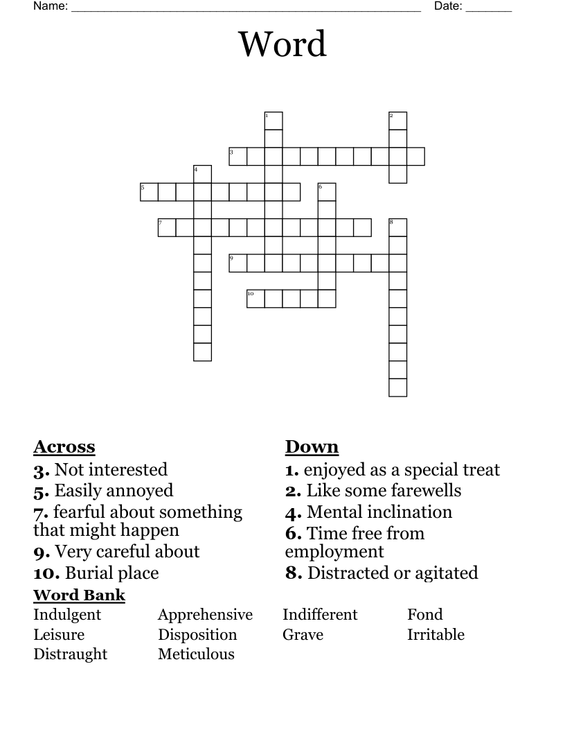 Word Crossword