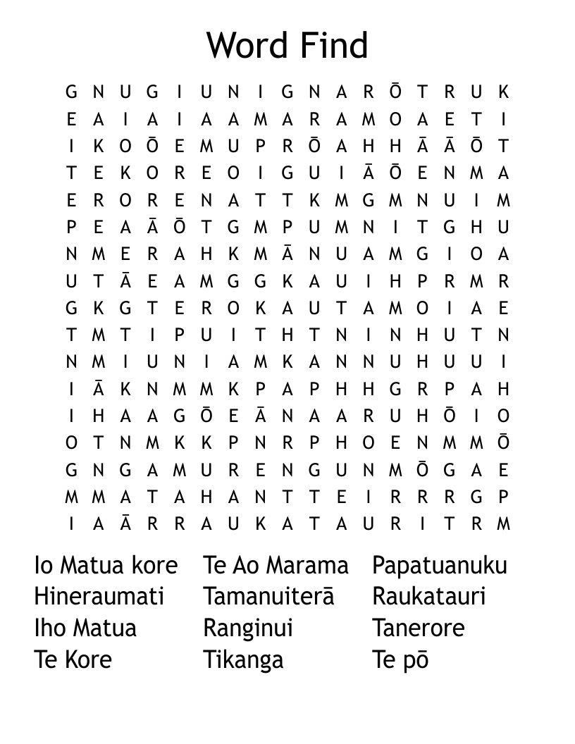 Word Find Word Search