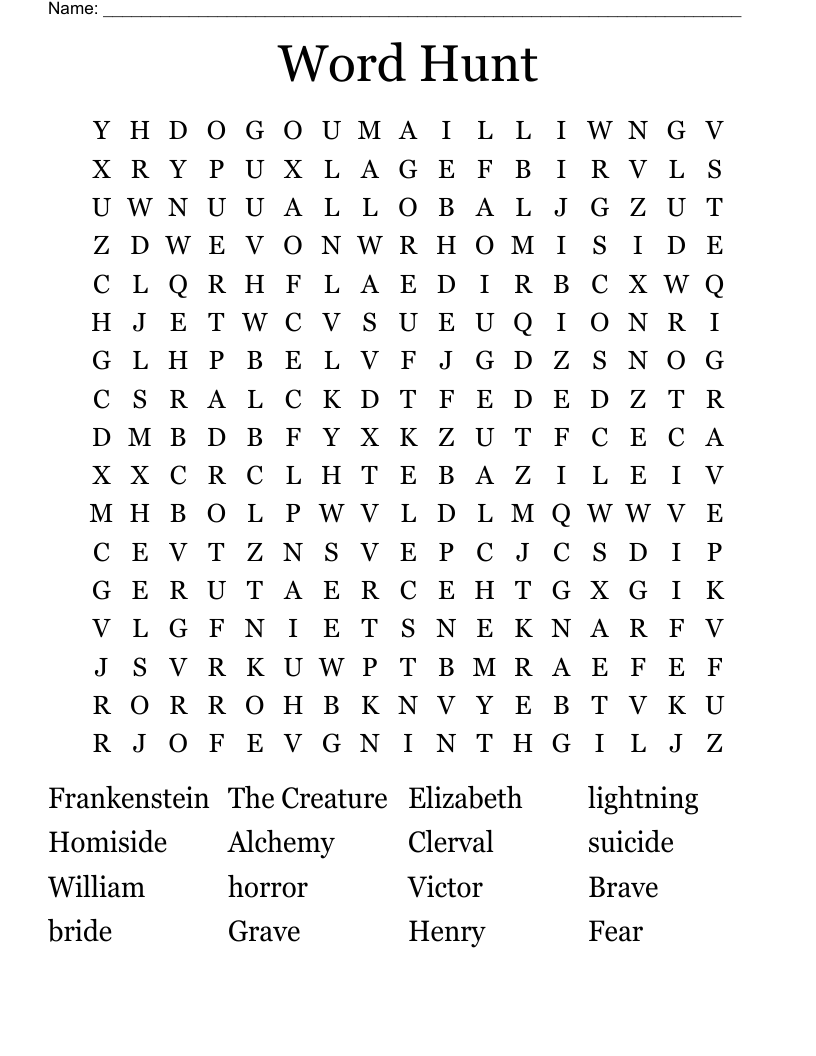 Word Hunt Word Search