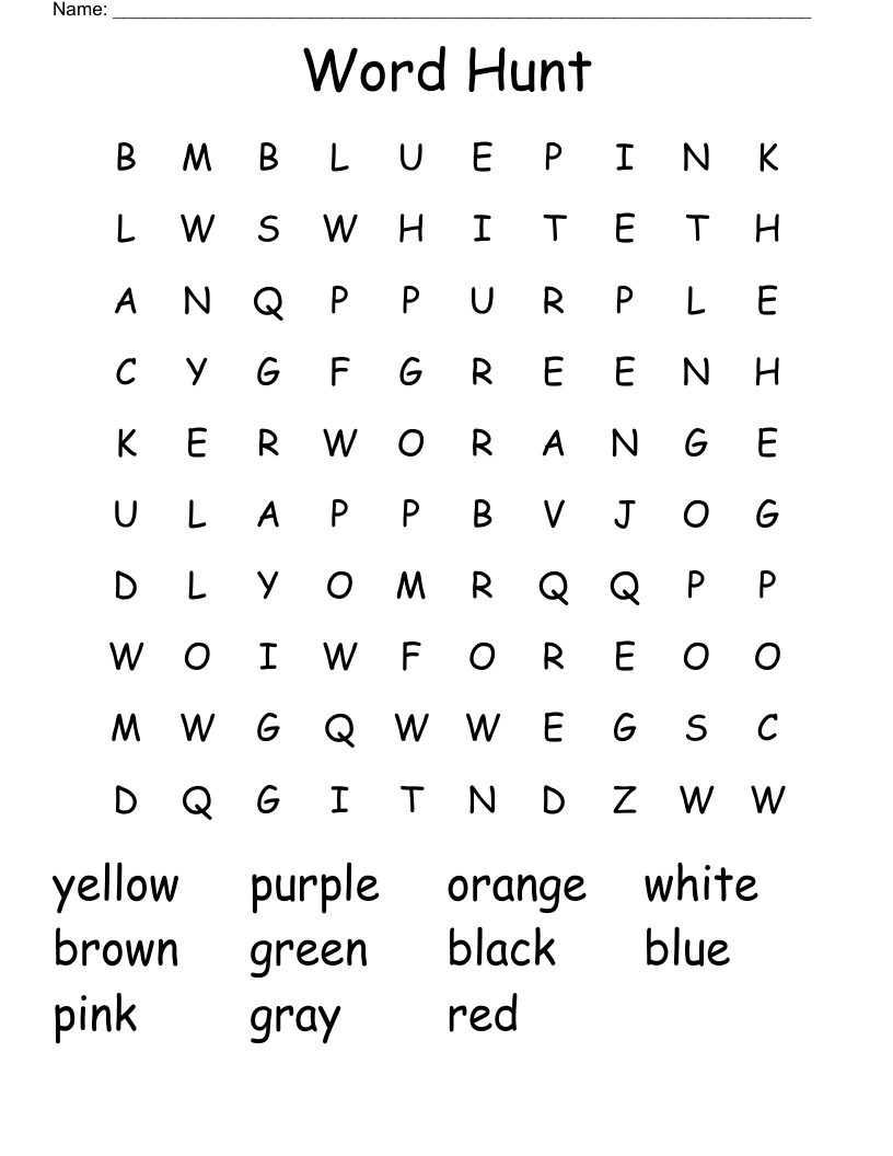 Word Hunt Word Search