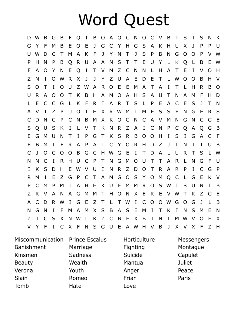 Word Quest Word Search